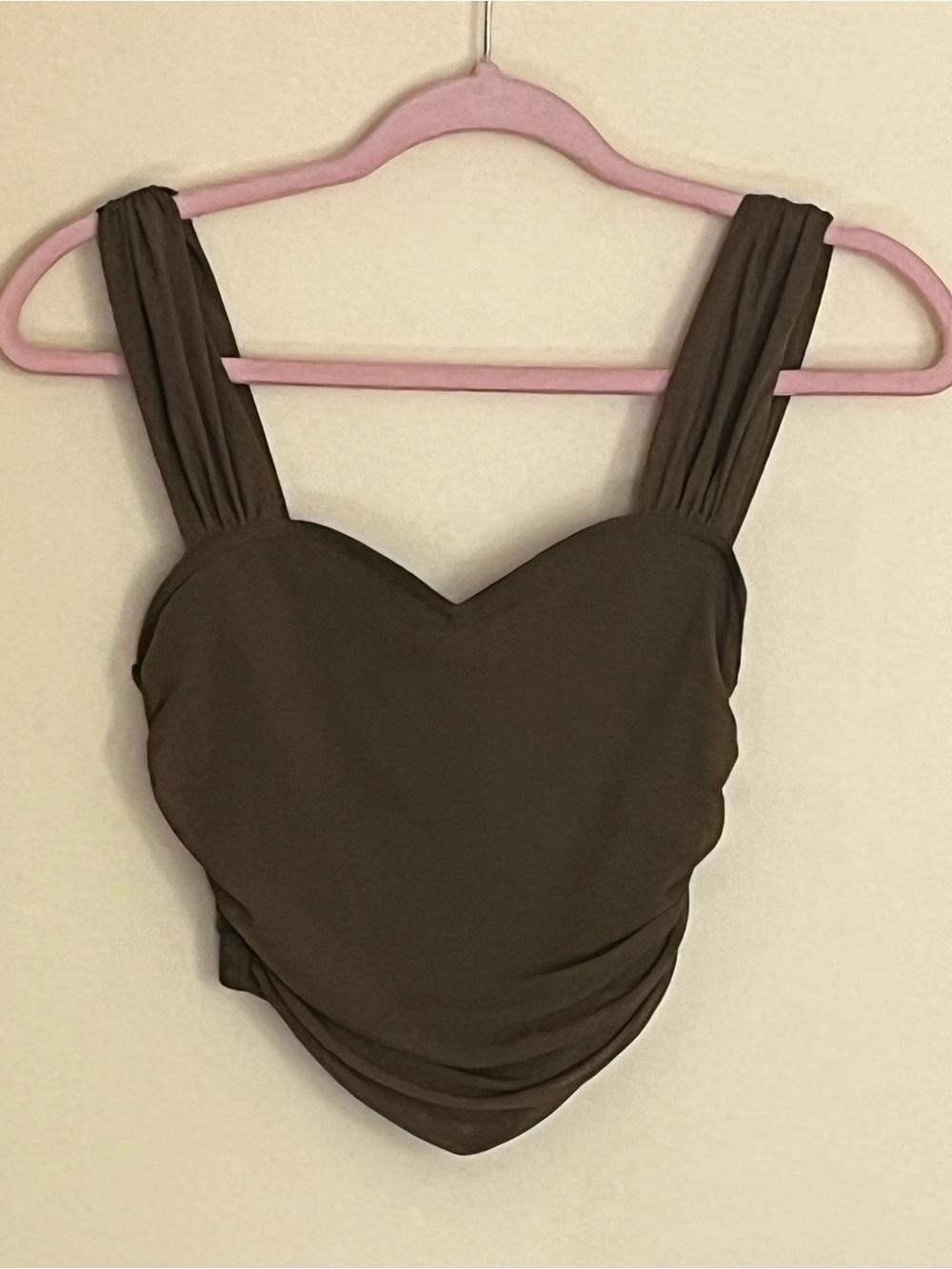 Olive Green Crop Top estimated size XS